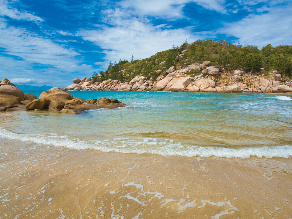 Het strand van Magnetic island, Australië