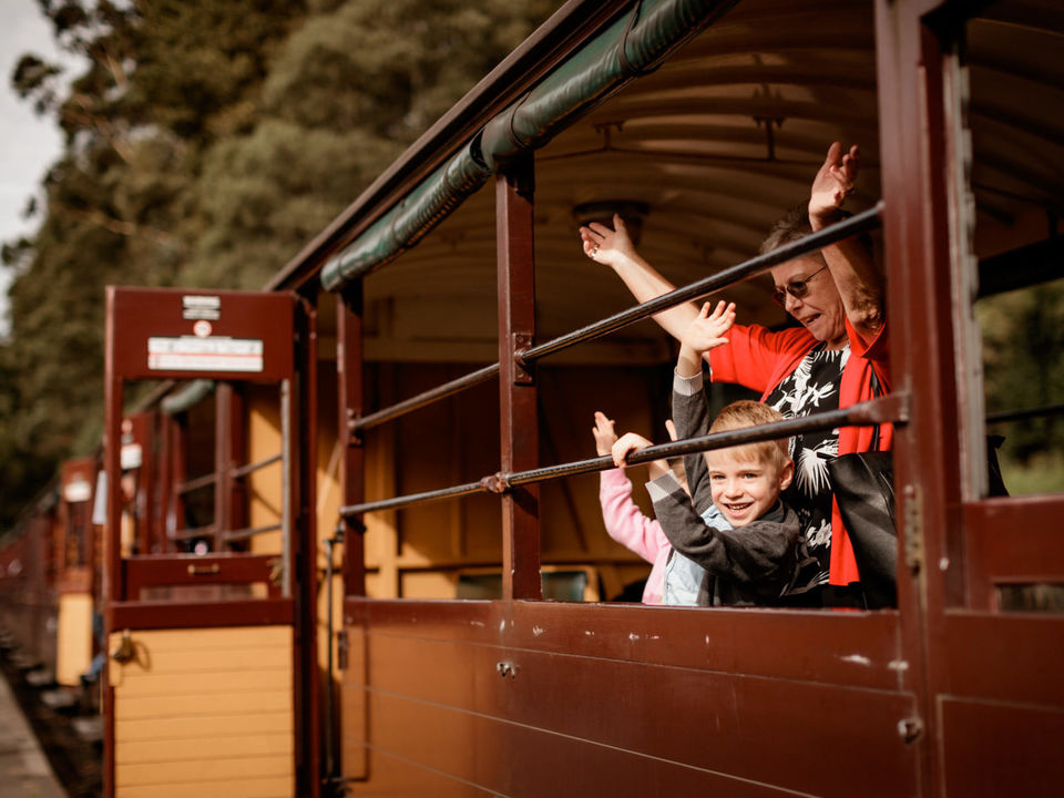 Reis met de oude stoomtrein Puffing Billy, Melbourne