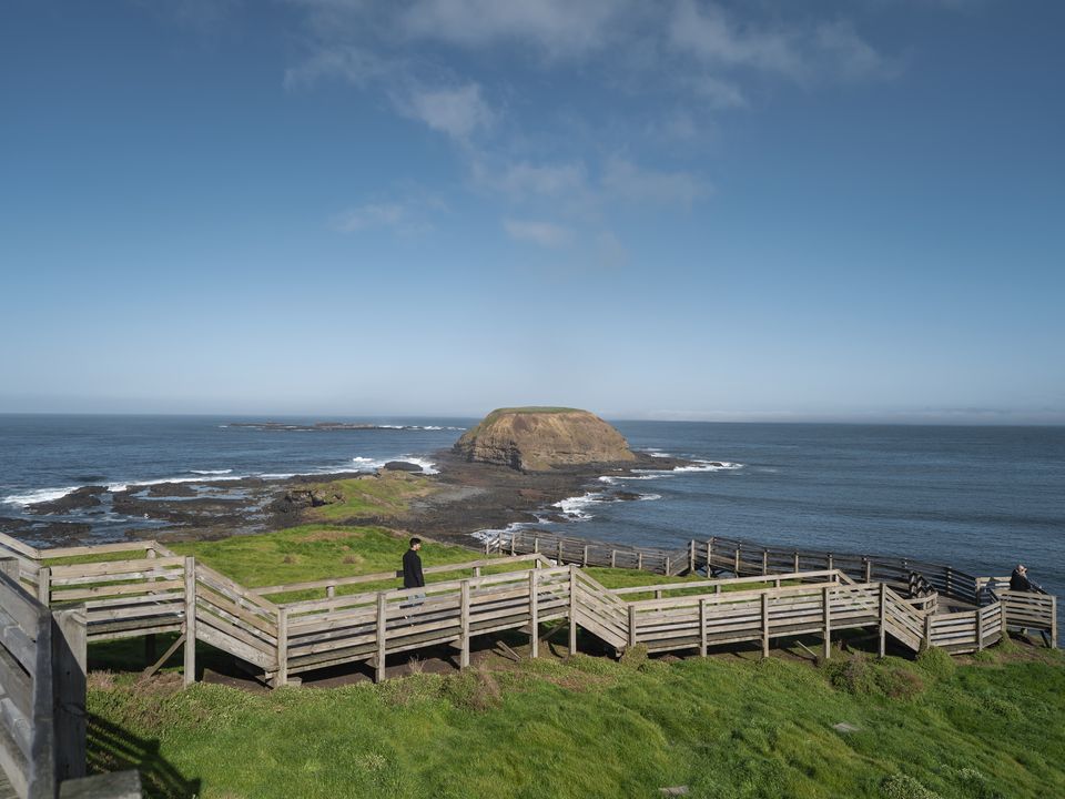 Uitzicht vanaf The Nobbies op Phillip Island, Australië