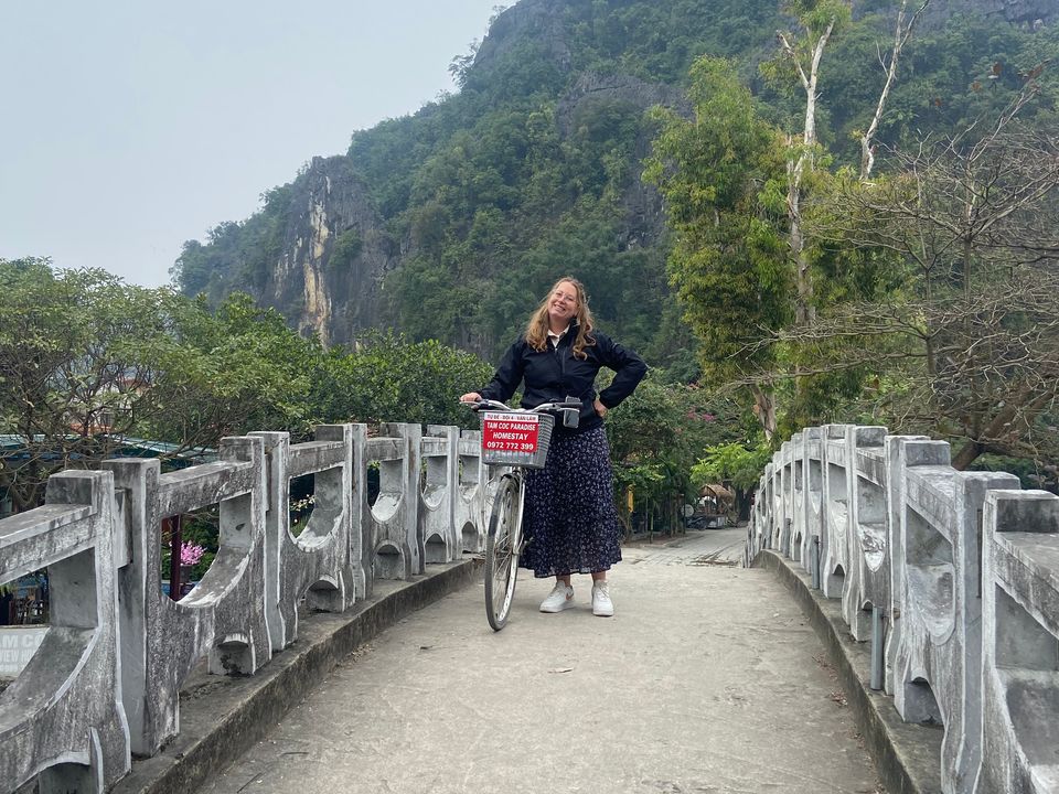 Dieneke in Vietnam Tam Coc