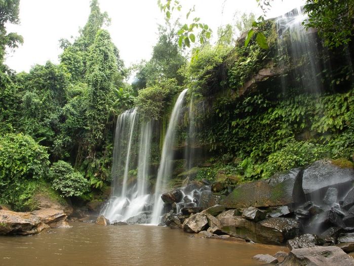 Watervallen in Koh Kong, Cambodja