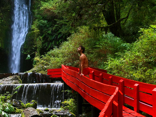 Warmwaterbaden in de omgeving van Pucón, Chili