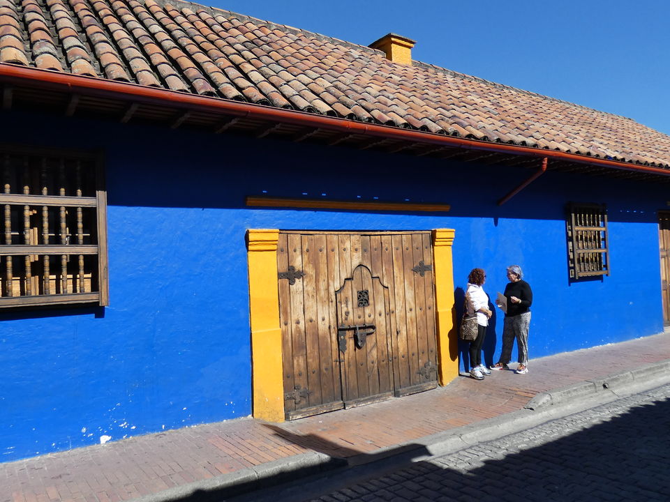 Een typische straat in Bogota