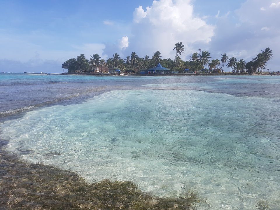 Het eiland Johnny Cay bij San Andrés