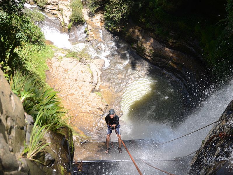 Abseilen bij San Gil