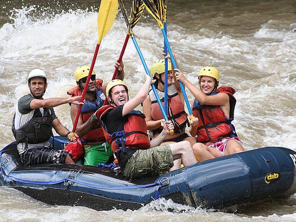 Raften in de Pacuare-rivier in Costa Rica
