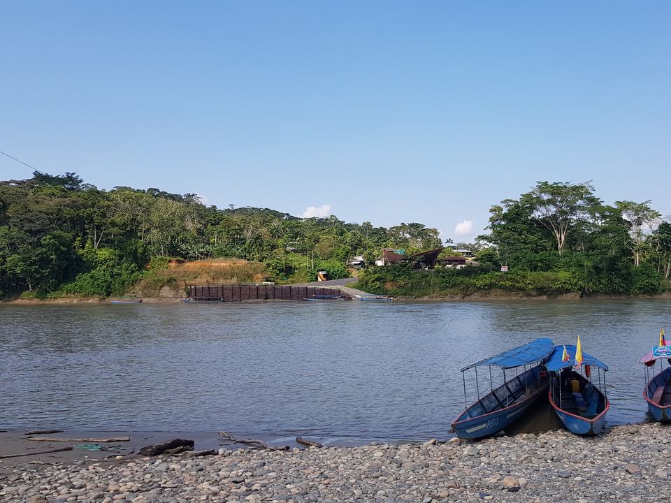 de Napo rivier in het Upper Amazone gebied