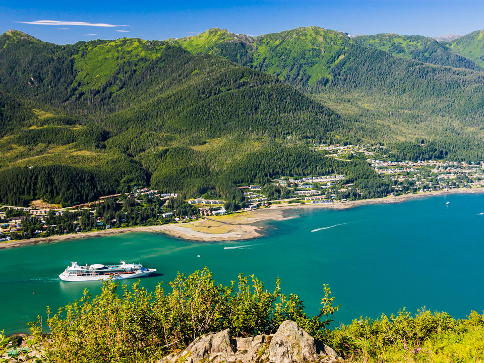 Baai bij Juneau, Alaska, Amerika