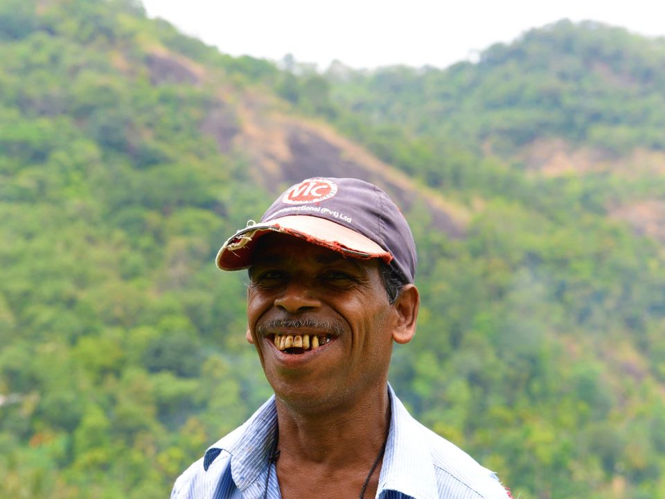 Een lokale bewoner in Kandy, Sri Lanka