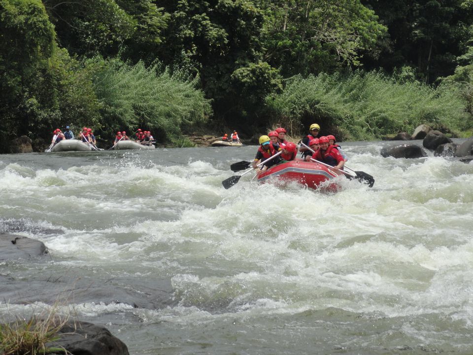 Raften bij Kitulgala, Sri Lanka