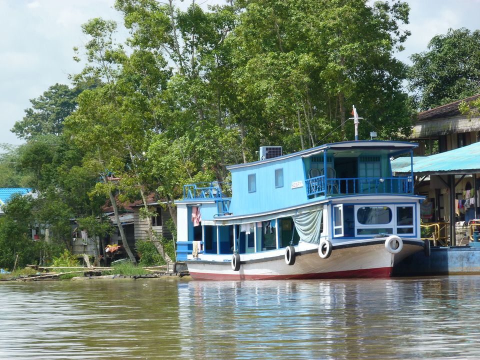 Mahakam Houseboat langs de orang-oetans