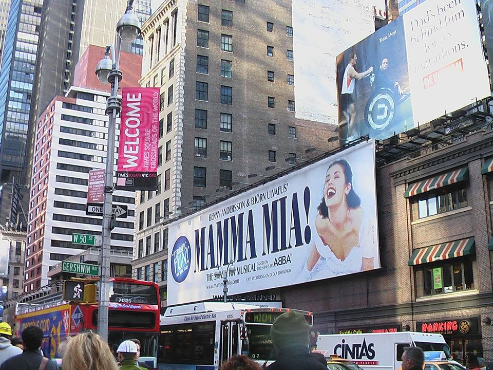 Woon een Broadway show bij in New York City, Amerika