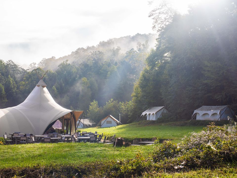 Glaming in the Great Smoky Mountains in Amerika