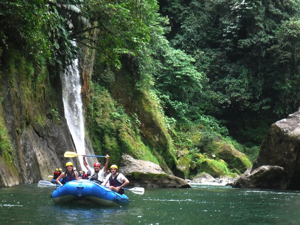 Raften naar de lodge bij Río Pacuare