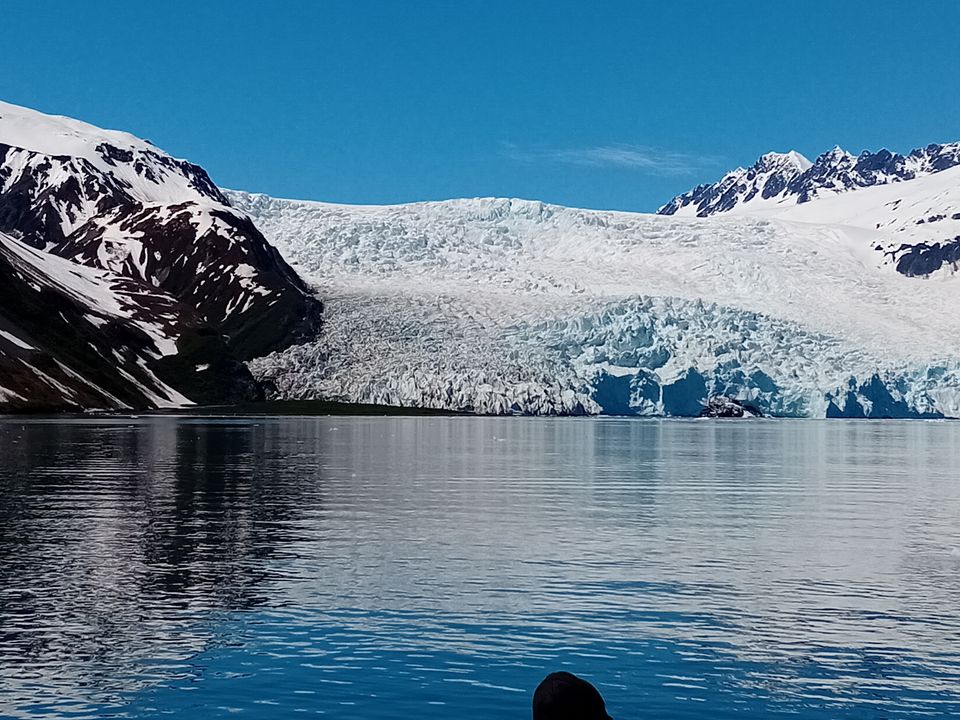 Cruise bij Seward langs een gletsjer, Alaska, Amerika