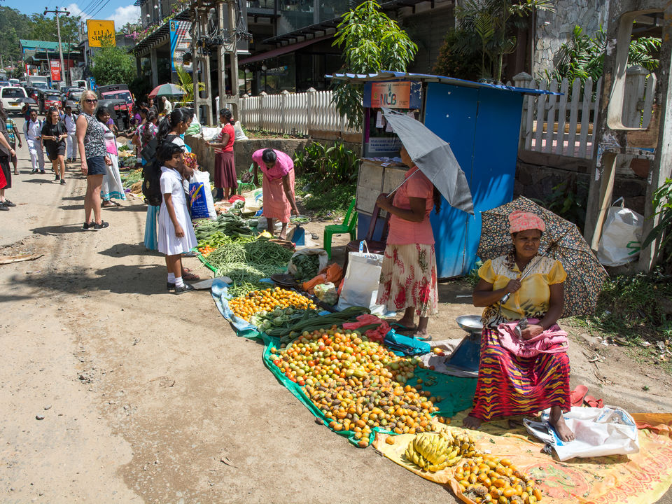 Lokaal marktje bij Ella, Sri Lanka