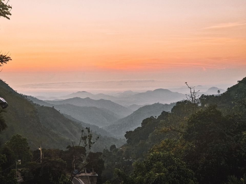 Uitzicht op de bergen bij Ella Sri Lanka