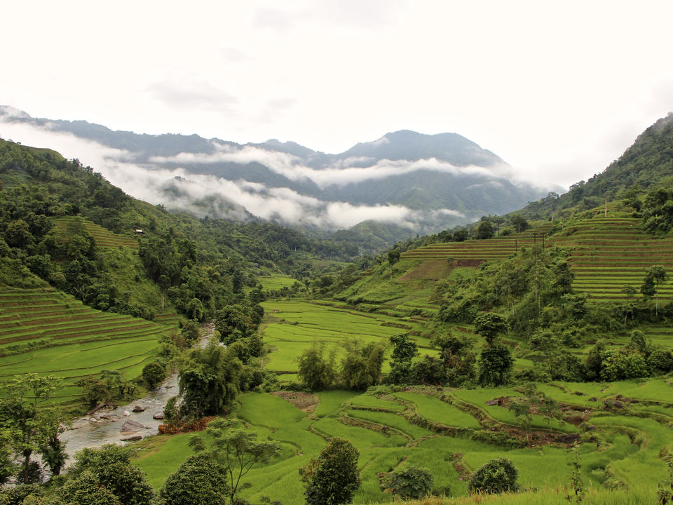 De bergen van Ha Giang, Vietnam