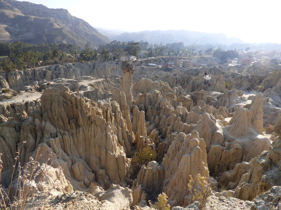 Zand- en steenformaties bij La Paz - Bolivia
