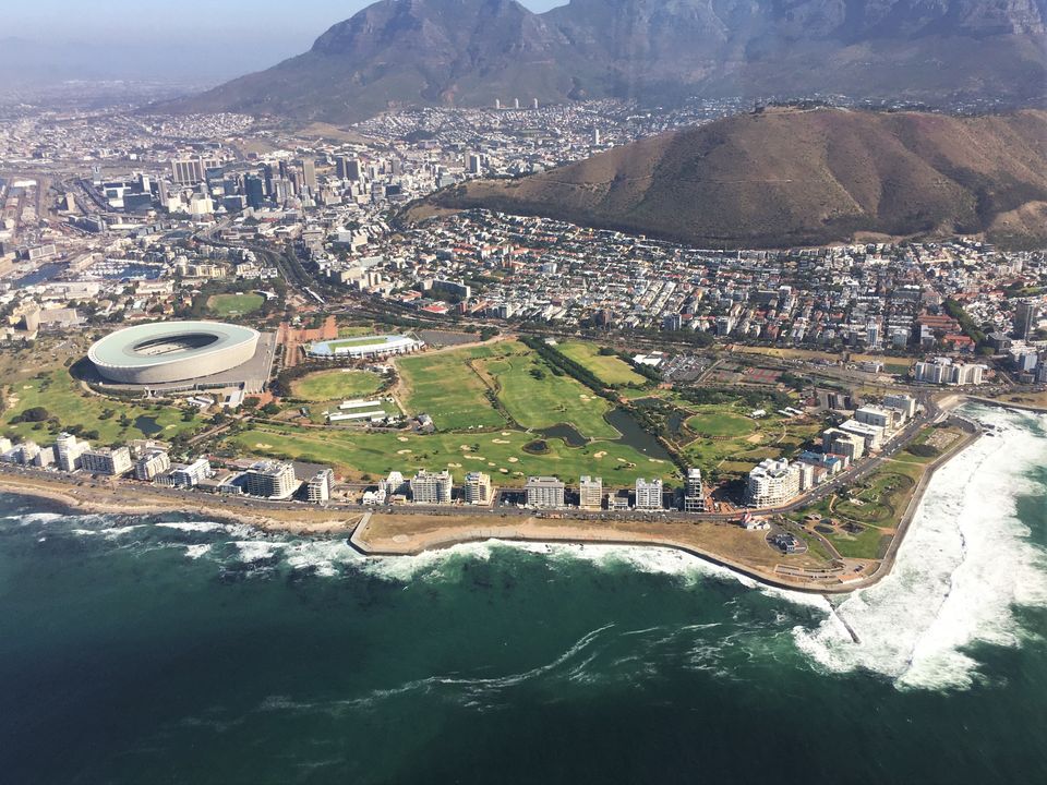 Helicptervlucht boven Kaapstad