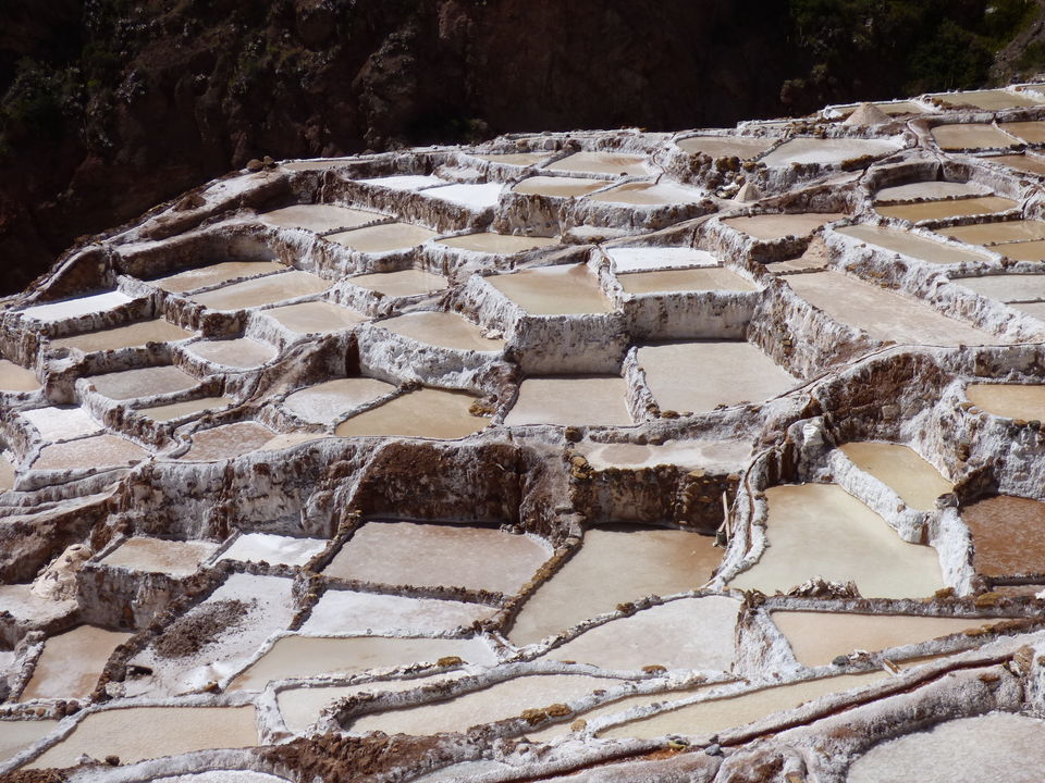 De zoutpannen in Maras, Peru