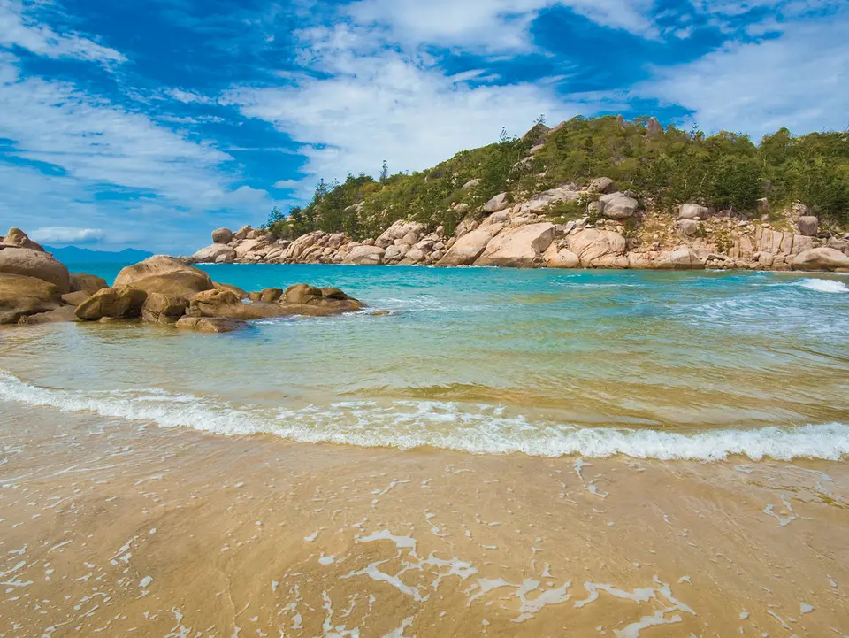 Het strand van Magnetic island, Australië