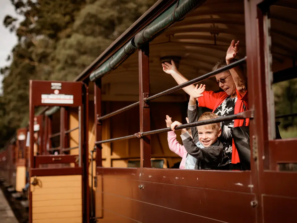 Reis met de oude stoomtrein Puffing Billy, Melbourne
