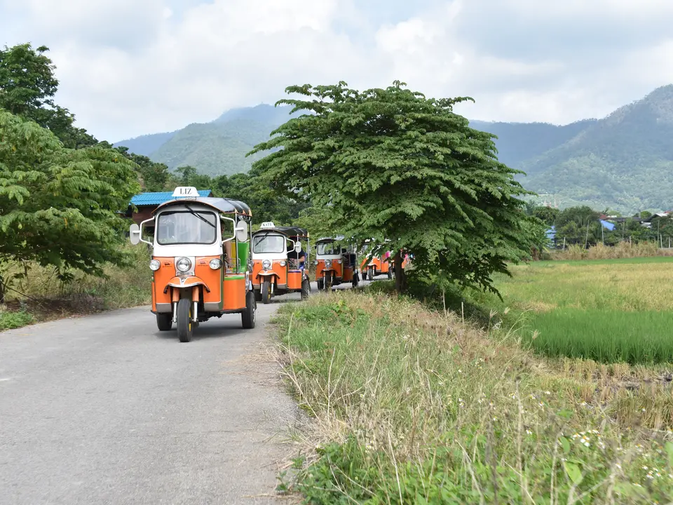 Tuktuks in Chiang Mai, Thailand