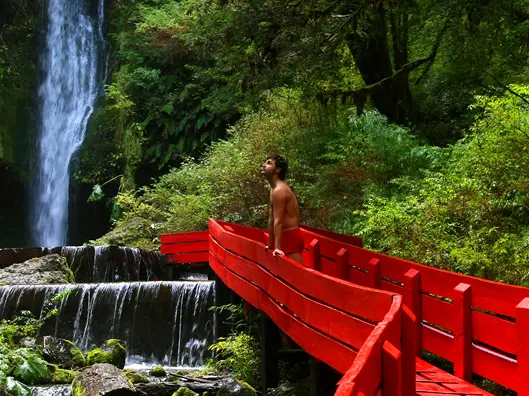 Warmwaterbaden in de omgeving van Pucón, Chili