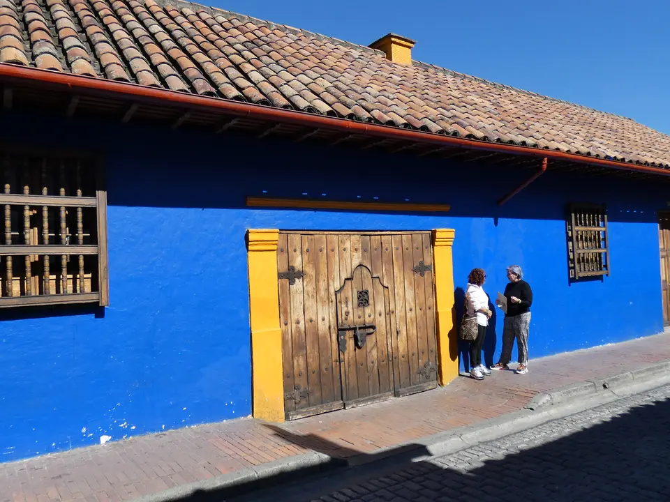 Een typische straat in Bogota
