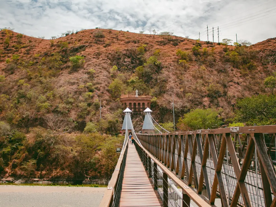 De loopbrug in Santa Fé de Antioquia