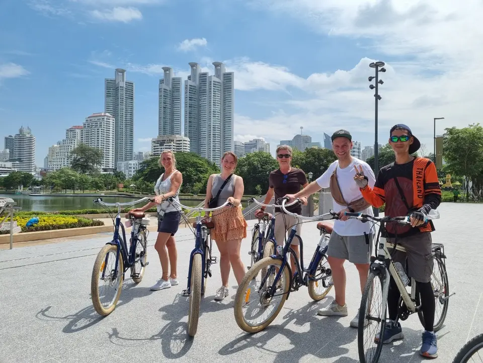 Fietsen in Bangkok, Thailand