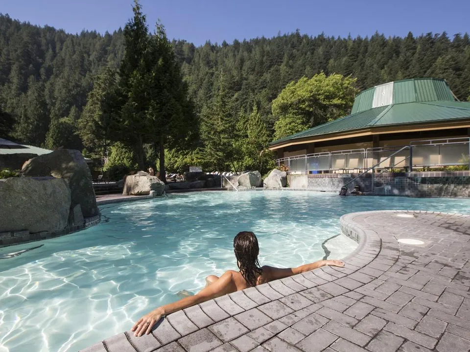 Lekker badderen in Harrison Hot Springs Resort in Canada