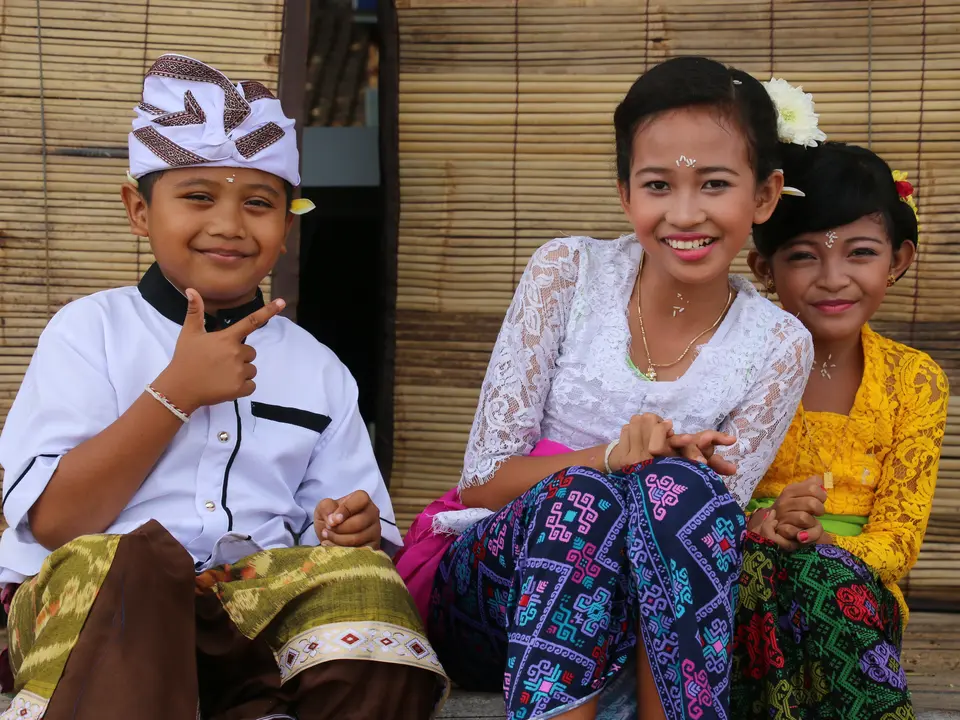 Kindje op Bali, Indonesie