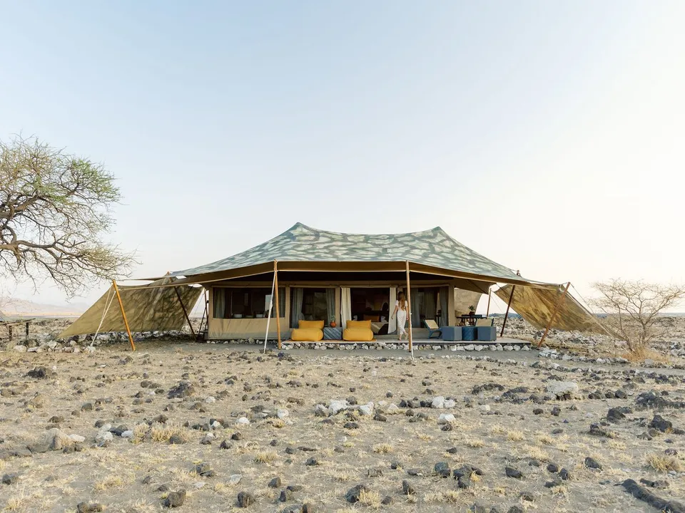 Tented camp bij Lake Natron, Tanzania