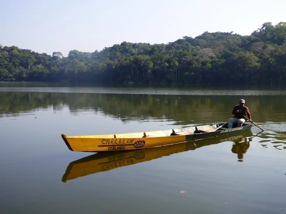 Met de boot naar Madidi National Park, Bolivia