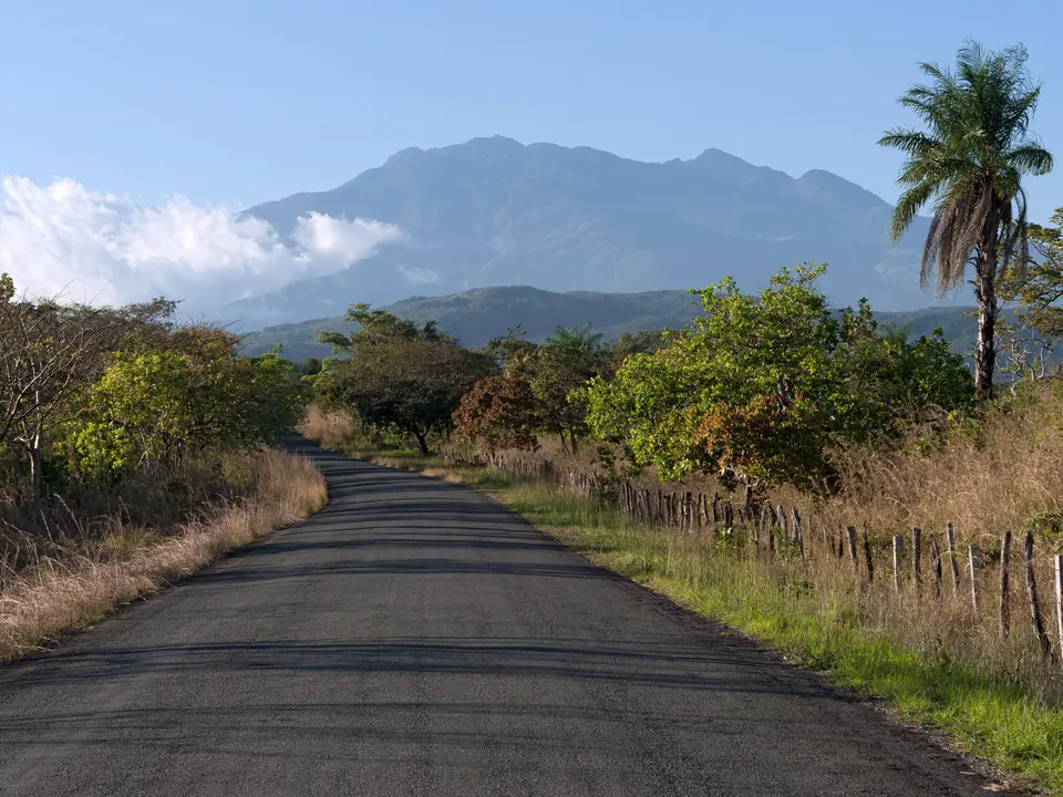 Uitzicht op de Baru Vulkaan vanaf de weg - Panama