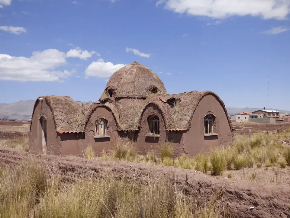 Ruïnes en oude gebouwen van Tiwanaku - Bolivia