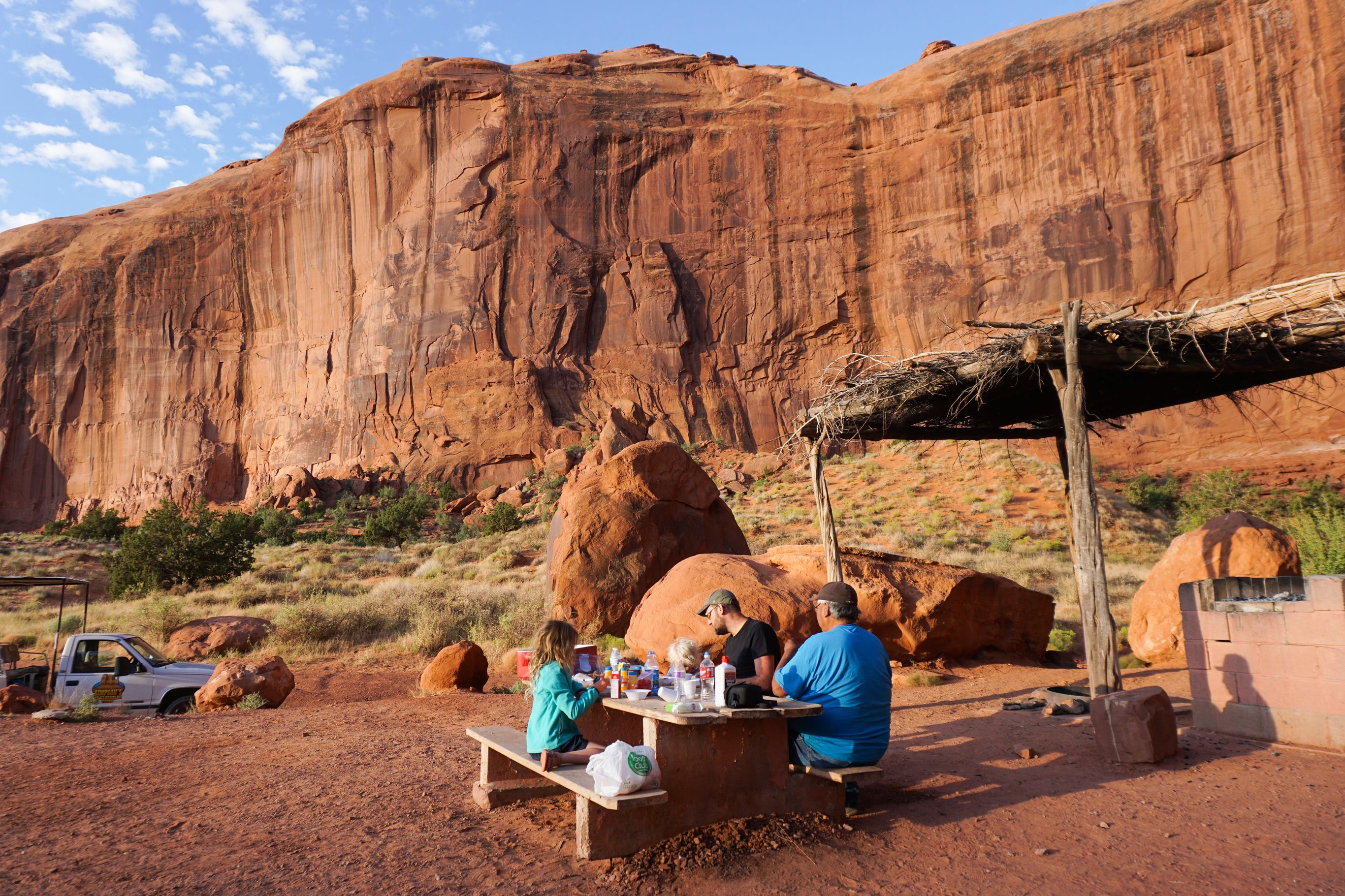 Kamperen bij Monument Valley