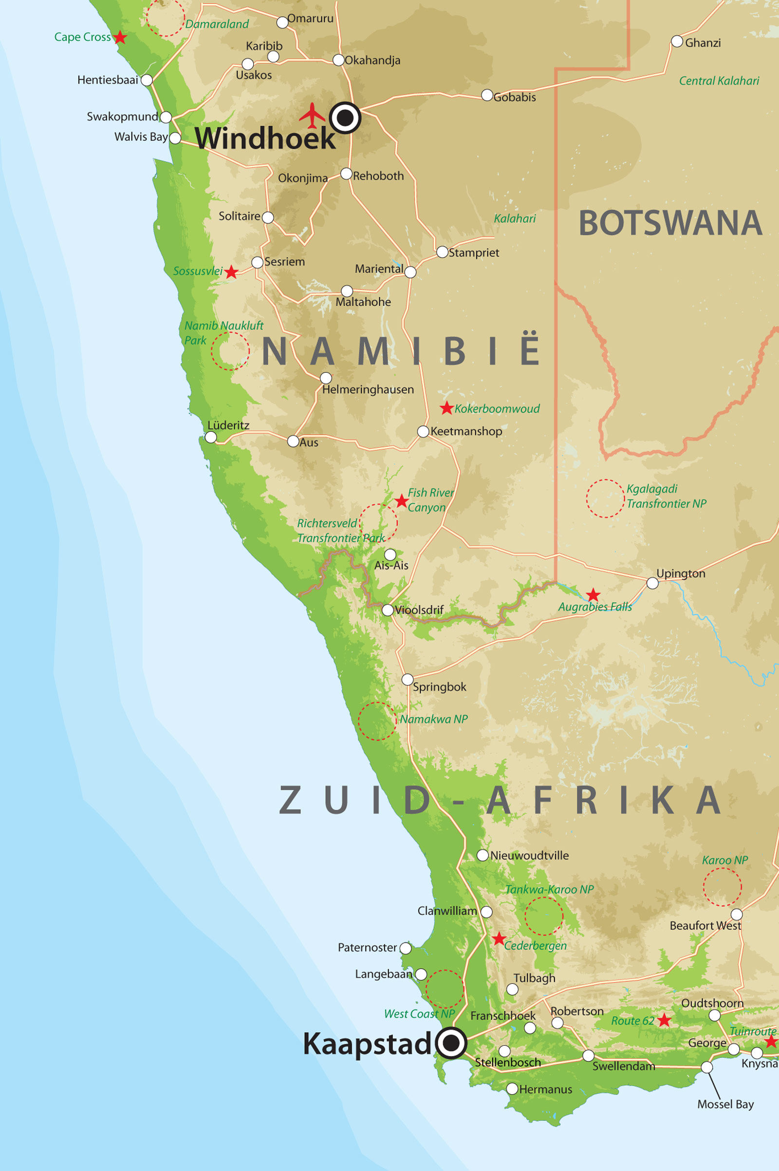 Namibië en Zuid-Afrika