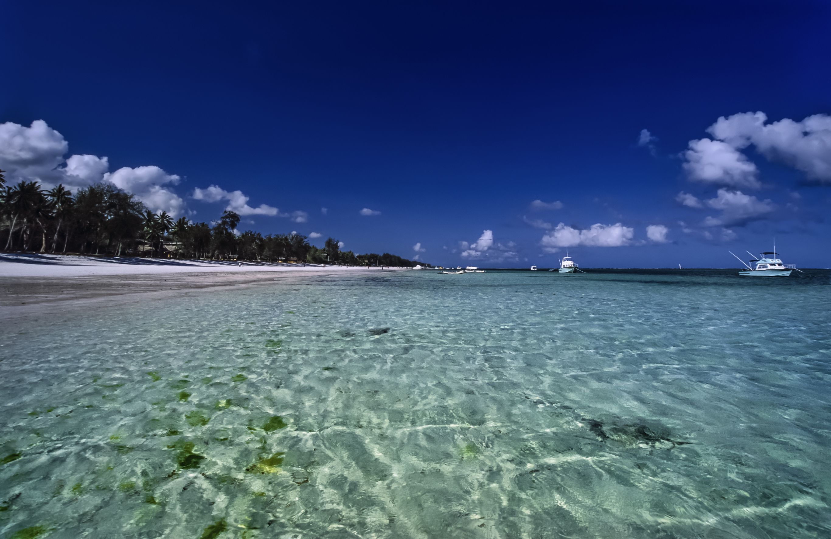 Aan het strand van Malindi