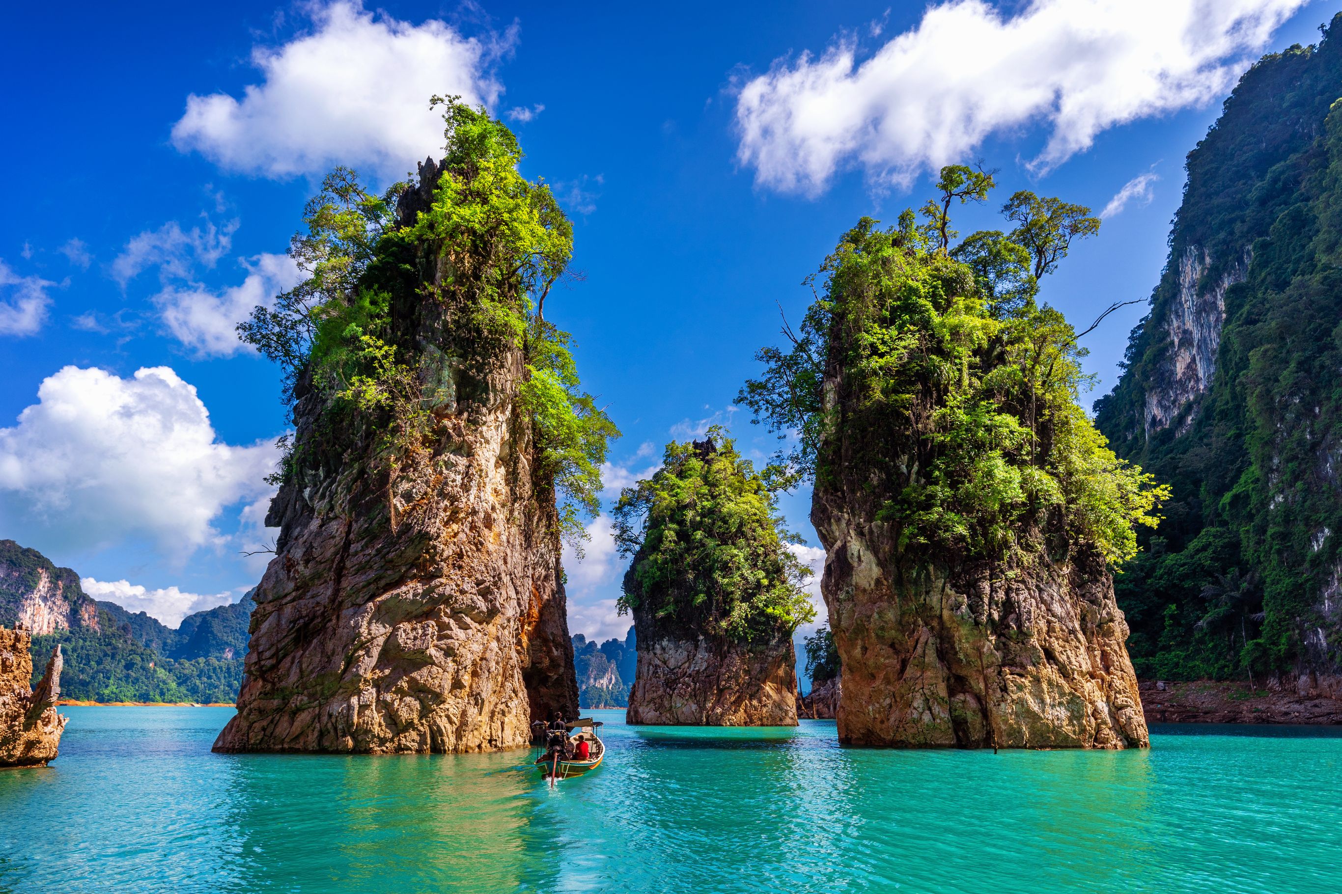 Varen door het Khao Sok NP, Thailand