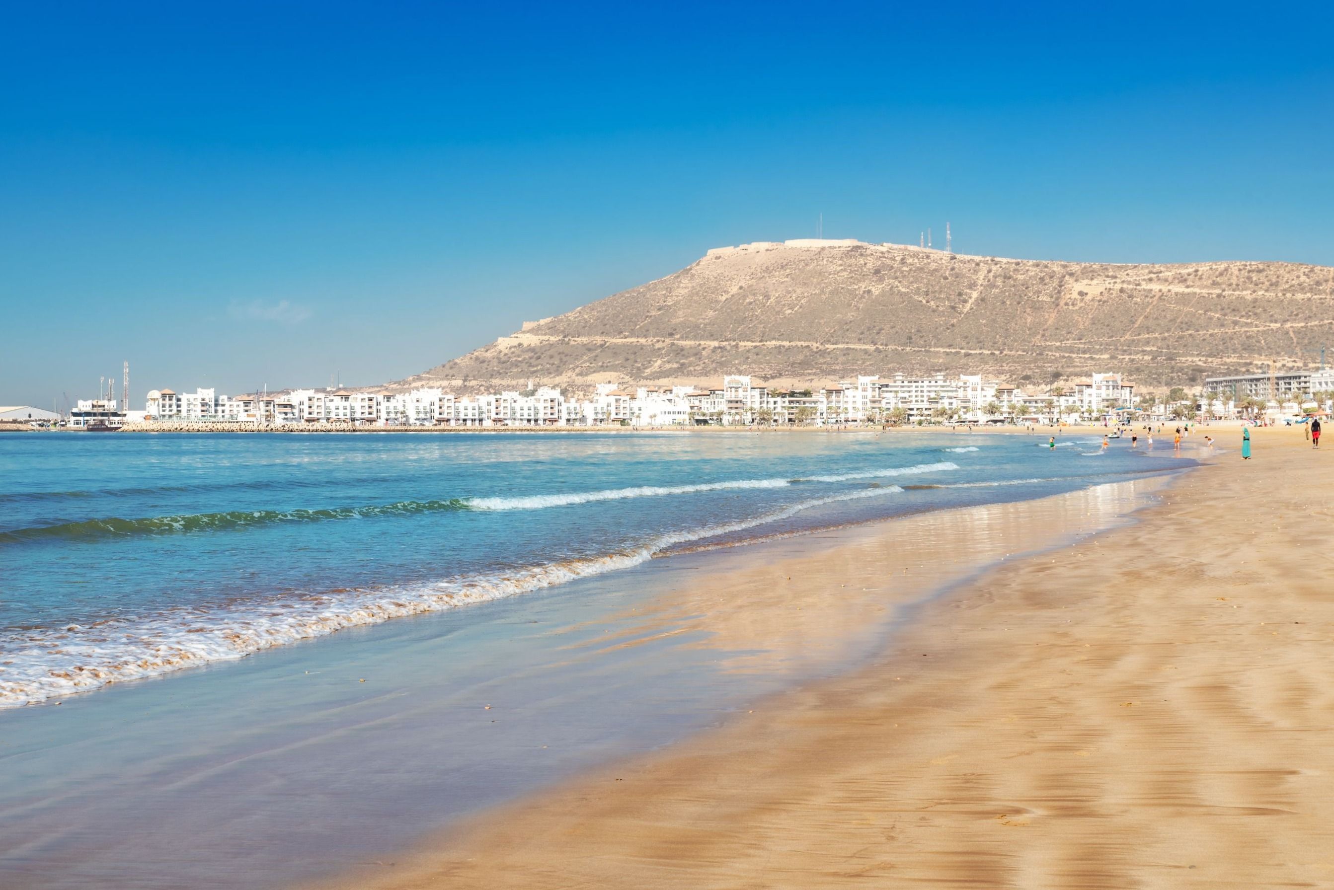 Aan het strand bij Agadir