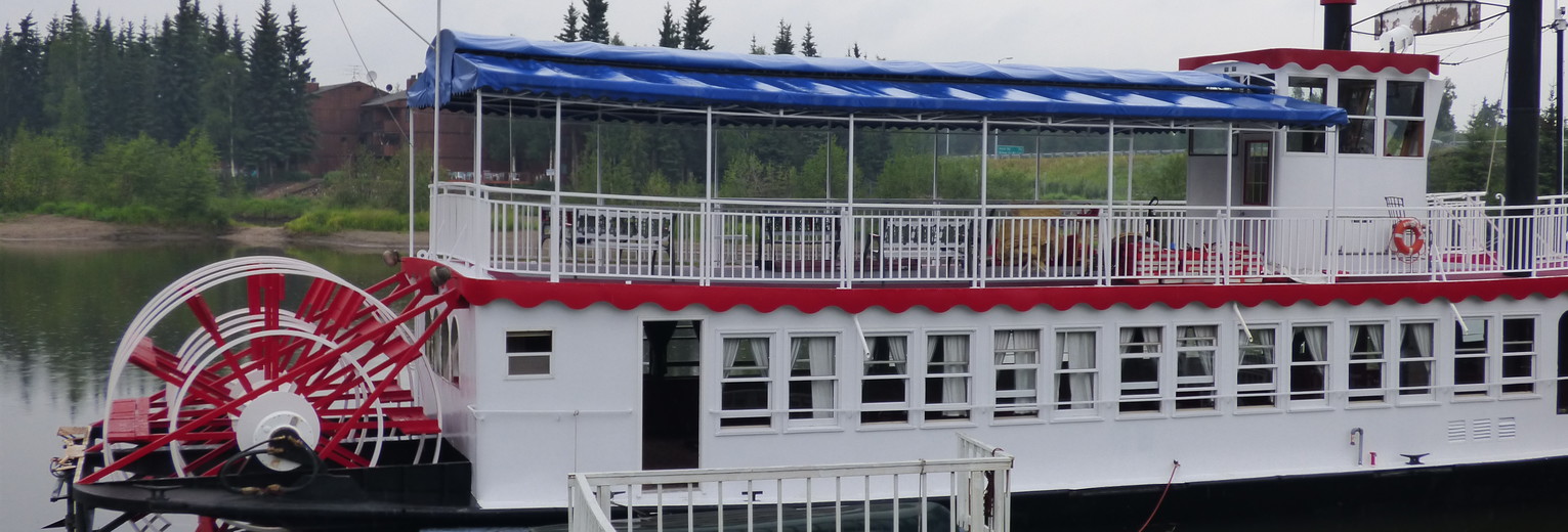 Maak een boottocht met een nostalgische raderboot over de Chena River