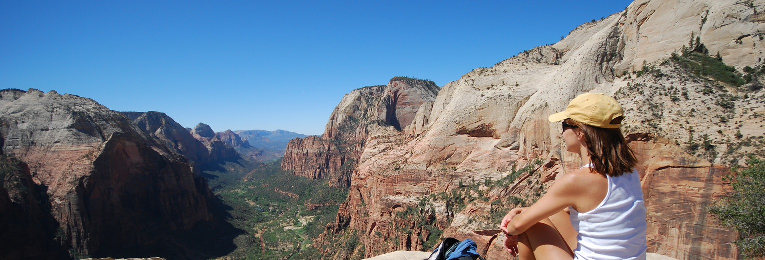 Uitzicht op Zion National Park in de Verenigde Staten