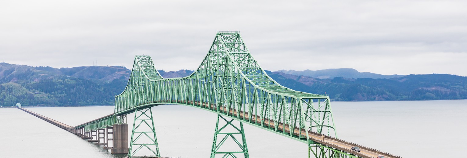 Astoria-Megler Bridge die Oregon en Washington State verbindt