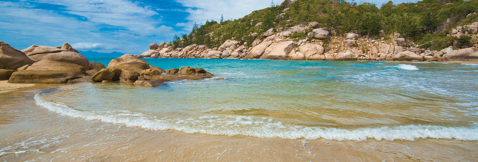 Het strand van Magnetic island, Australië