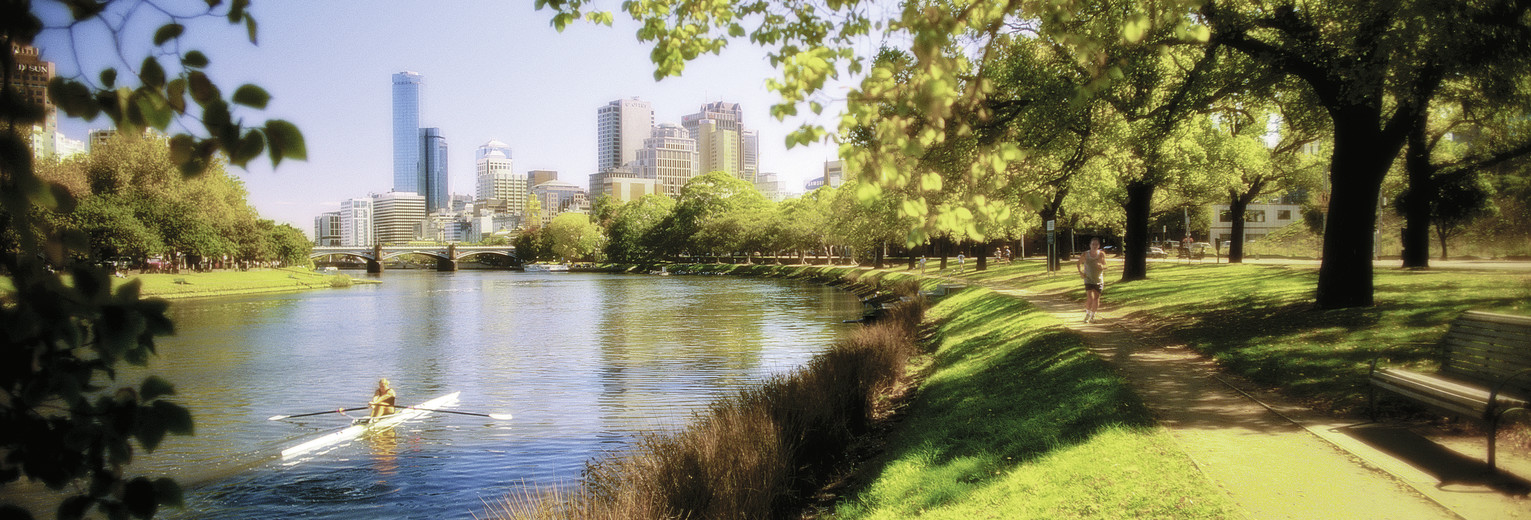 De Yarra rivier in Melbourne, Australië