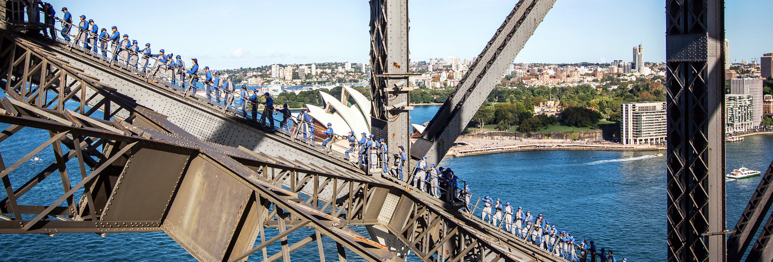 Beklim de Harbour Bridge in Sydney, Australië - (c) Bridge Climb