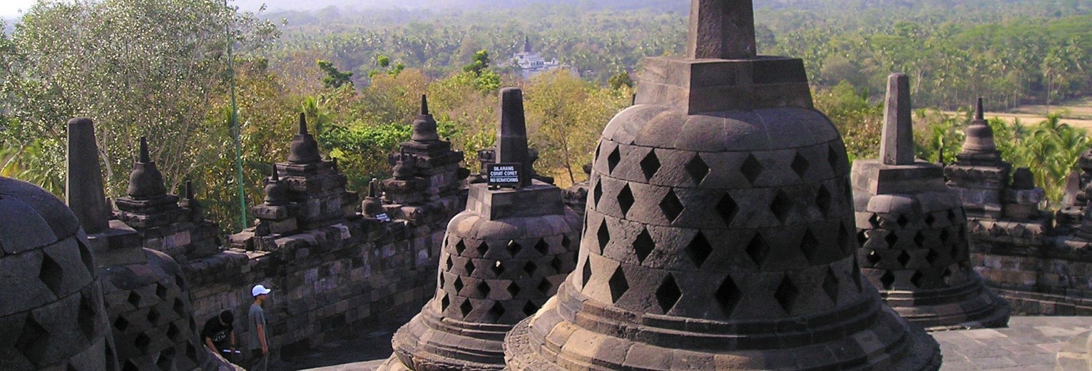 De stoepa van de Borobudur, Java